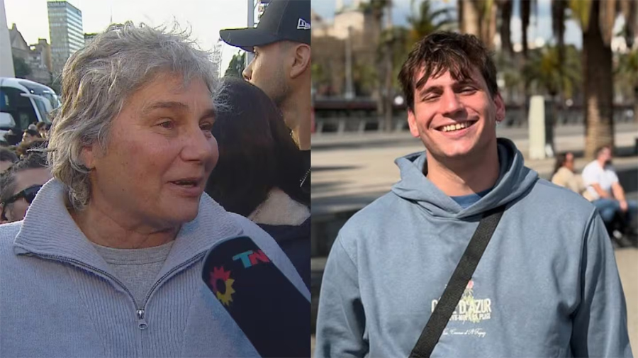 La emoción de la mamá de Gaspi por masivo homenaje a su hijo en el Obelisco: “Se fue envuelto...”
